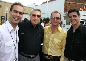 The Dempseys with guitar legend Scotty Moore (second from left).